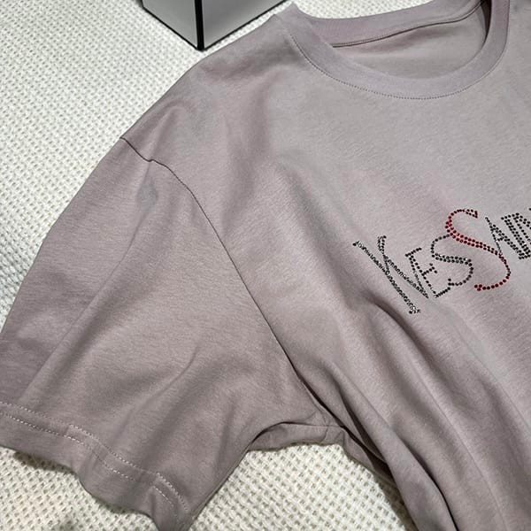 送料込サンローラン レプリカ シグネチャーロゴ Ｔシャツ 2色 Sap93811